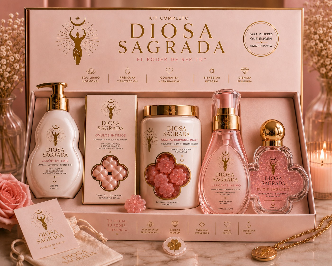 Complete Diosa Sagrada ritual kit