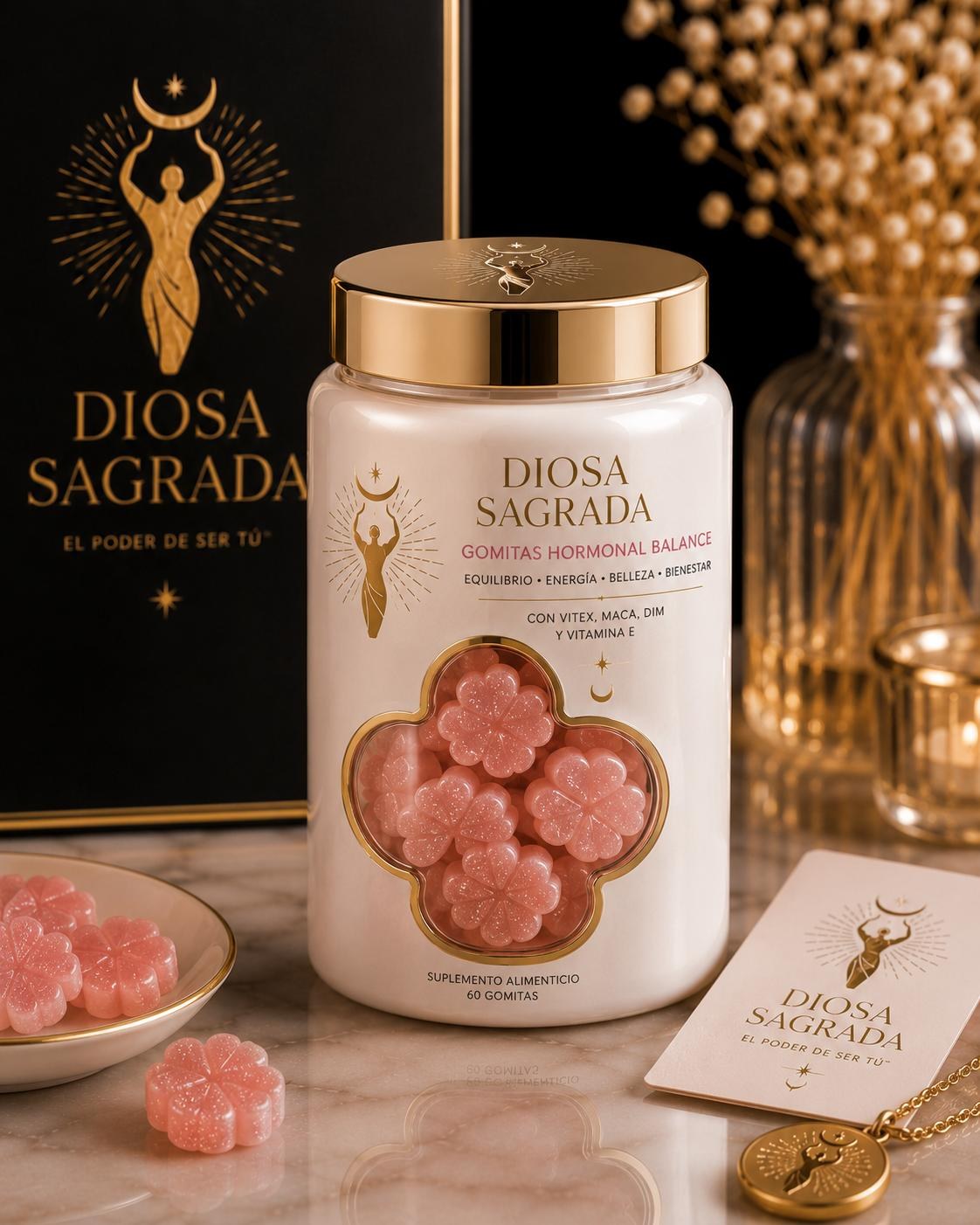 Diosa Sagrada hormonal balance gummies jar
